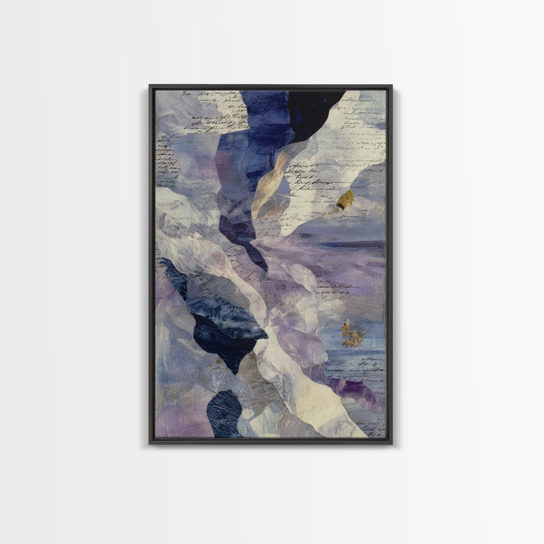 Abstract Wave Forms Framed Canvas Print, Master Bedroom, Signs for Home, Bedroom Decor, Abstract Art, Sanctuary, Luxury Decor, MAS-2x3-76