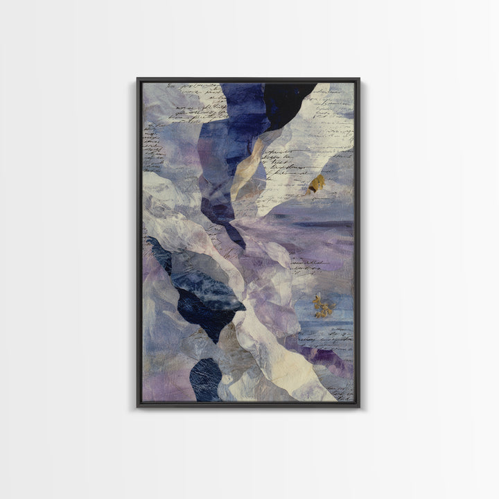 Abstract Wave Forms Framed Canvas Print, Master Bedroom, Signs for Home, Bedroom Decor, Abstract Art, Sanctuary, Luxury Decor, MAS-2x3-76