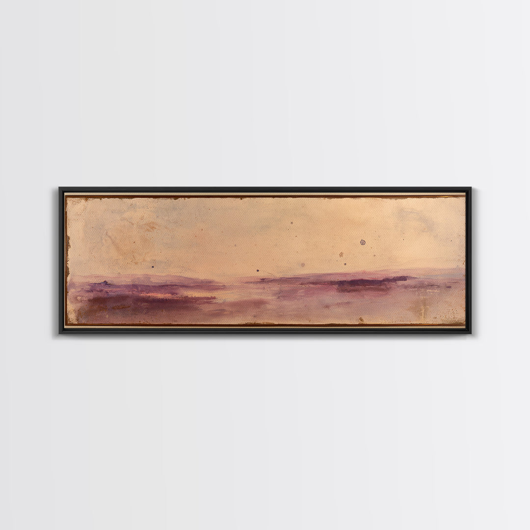 Serene Lake with Pale Morning Reflection Canvas Print, Master Bedroom, Bedroom Wall Art, Bedroom Decor, Oil Painting, Sanctuary, MAS-3x1-71