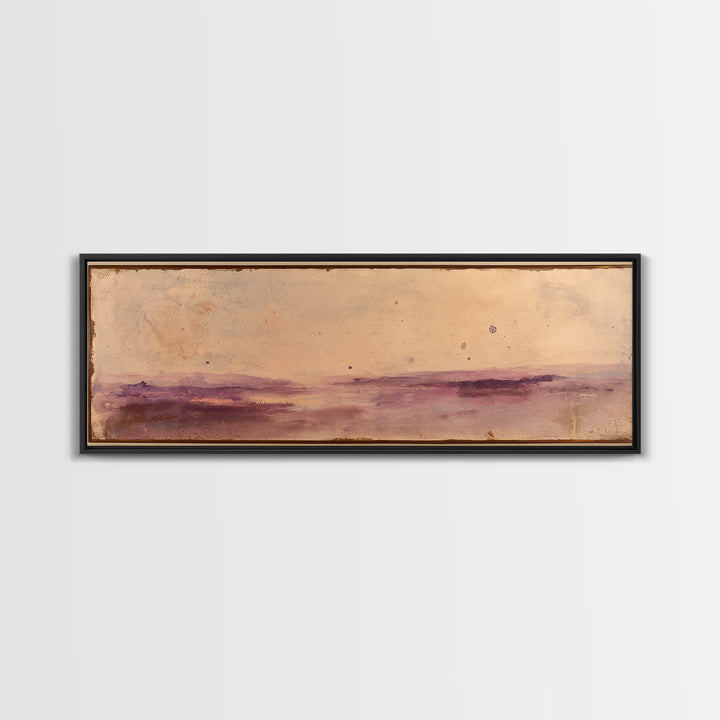 Serene Lake with Pale Morning Reflection Canvas Print, Master Bedroom, Bedroom Wall Art, Bedroom Decor, Oil Painting, Sanctuary, MAS-3x1-71