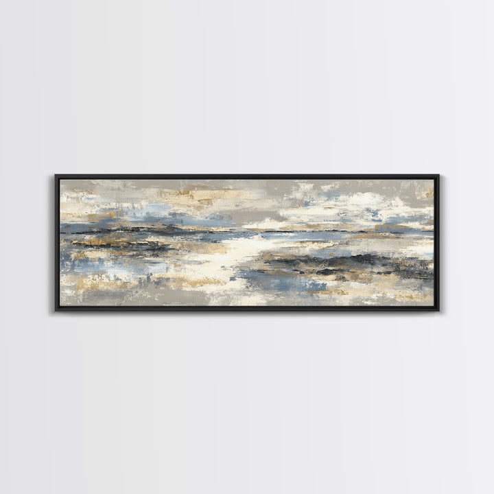 Minimal Stone Shapes Canvas Print, Master Bedroom, Bedroom Decor, Abstract Art, Sanctuary, Minimalist Wall Art, MAS-3x1-80