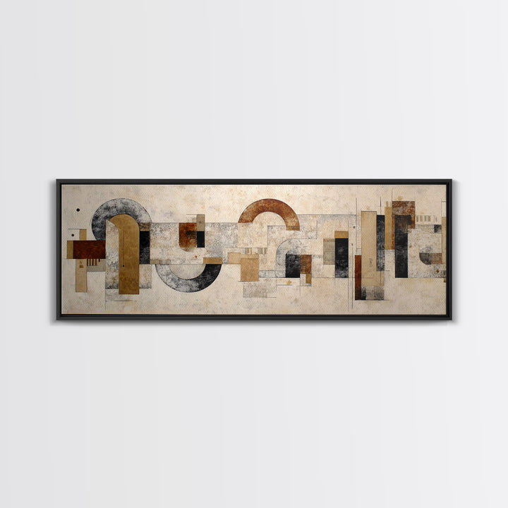 Large Cream Abstract Framed Canvas Print, Master Bedroom, Minimalist Wall Art, Bedroom Decor, Sanctuary, Over Bed Wall Art, MAS-3x1-9