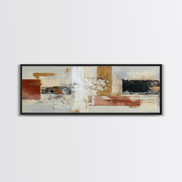 Soft Abstract Linen Texture Canvas Print, Master Bedroom, Bedroom Decor, Abstract Art, Sanctuary, Bedroom Prints, MAS-3x1-91