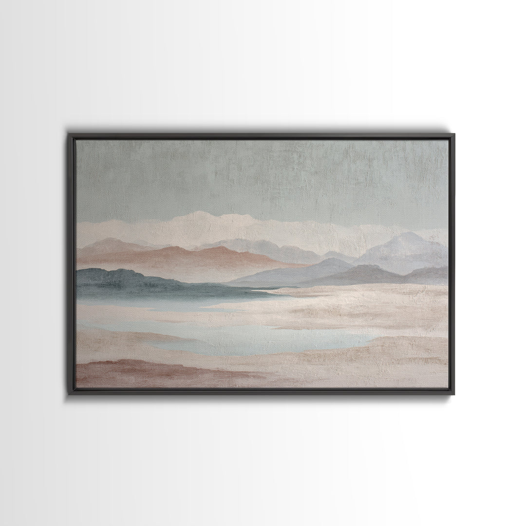 Minimal Stone Shapes Canvas Print, Master Bedroom, Master Bedroom Decor, Bedroom Decor, Abstract Art, Sanctuary, MAS-3x2-44