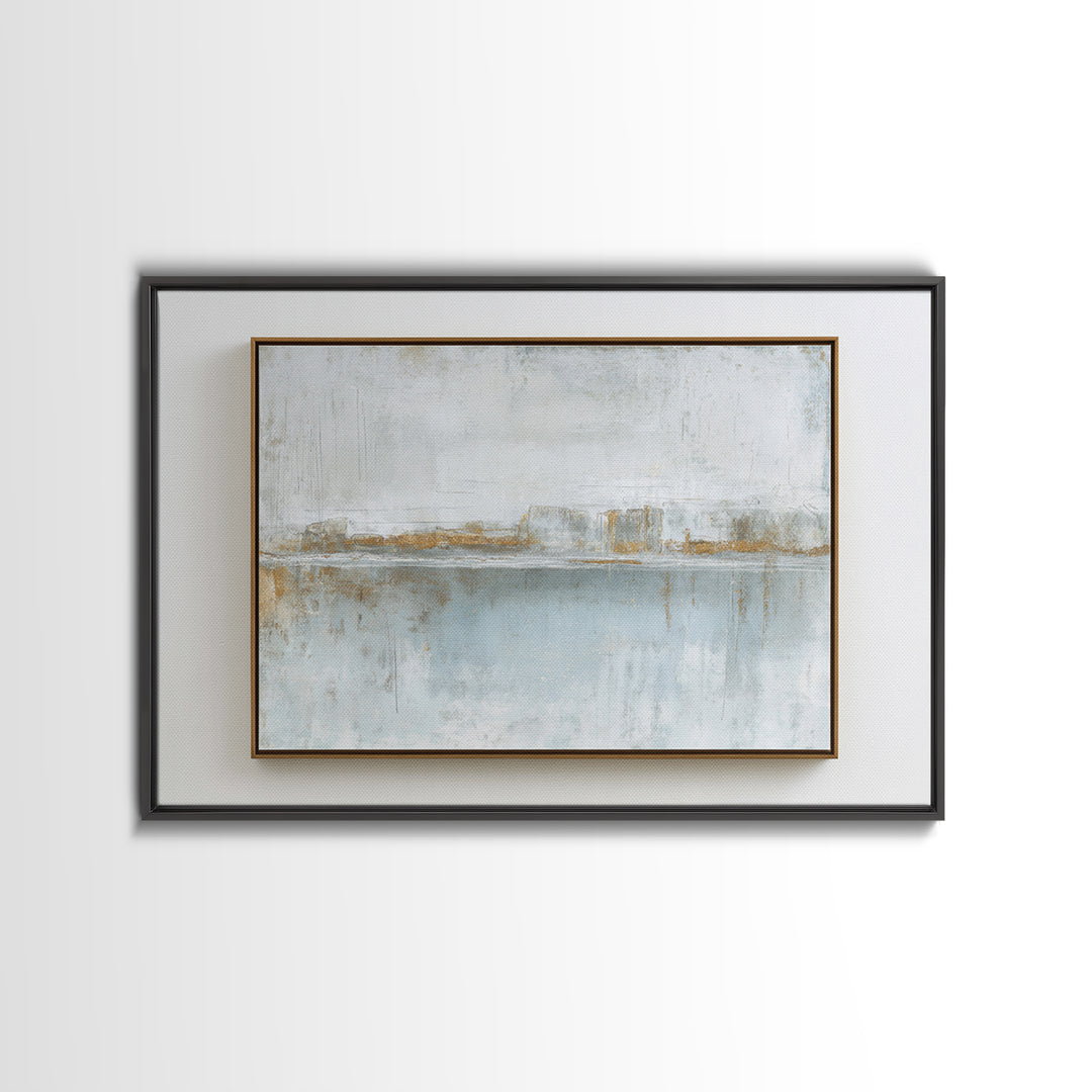 Minimal Two Figure Line Drawing Framed Canvas Print, Master Bedroom, Fine Art Print, Bedroom Decor, Oil Painting, Sanctuary, MAS-3x2-81
