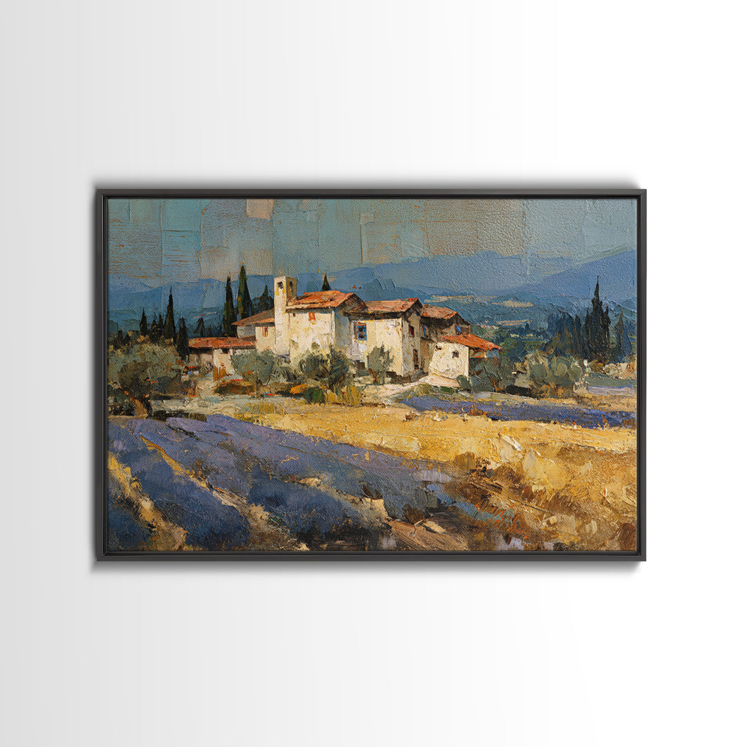 Lavender Field at Twilight Canvas Print, Master Bedroom, Set of 2 Prints, Bedroom Decor, Abstract Art, Sanctuary, MAS-3x2-94