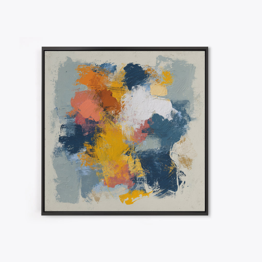 Chaotic Joyful Abstract Canvas Print, Maximalist Art, Unique Wall Art, Living Room Decor, Fine Art, Maximal, Fine Art Print, MAX-1x1-22