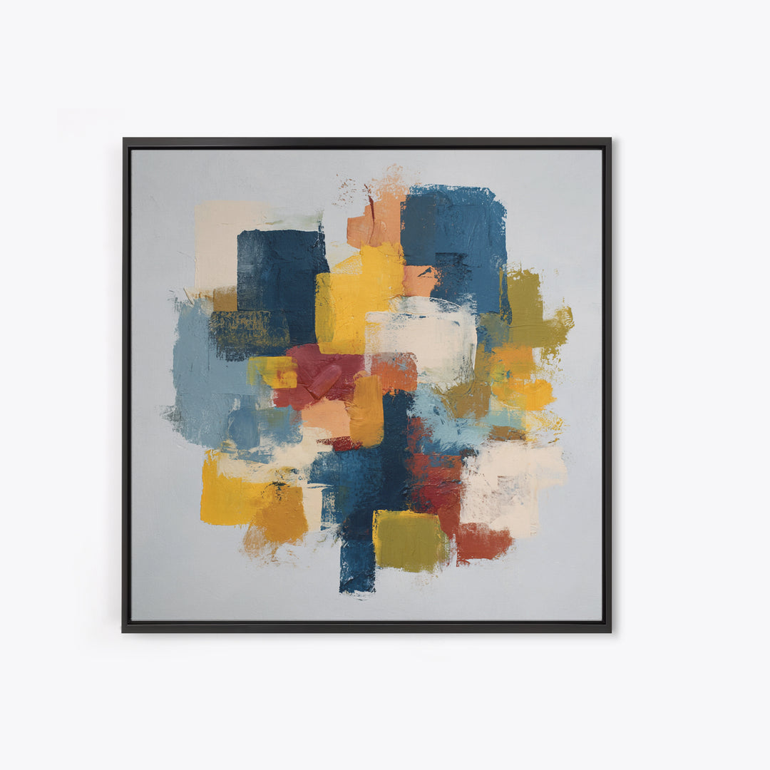 Chaotic Joyful Abstract Canvas Print, Maximalist Art, Modern Decor, Living Room Decor, Abstract Art, Maximal, Wall Decor, MAX-1x1-94