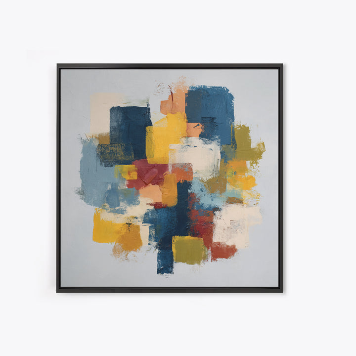 Chaotic Joyful Abstract Canvas Print, Maximalist Art, Modern Decor, Living Room Decor, Abstract Art, Maximal, Wall Decor, MAX-1x1-94