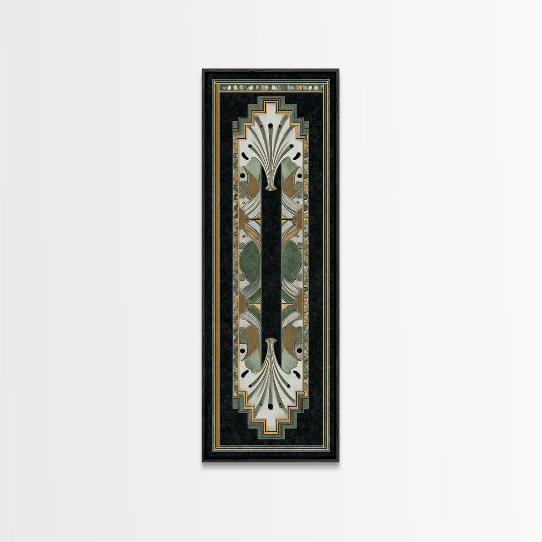 Folk Art Animal Parade Framed Canvas Print, Maximalist Art, Minimalist Decor, Living Room Decor, Fine Art, Maximal, Art Nouveau, MAX-1x3-4