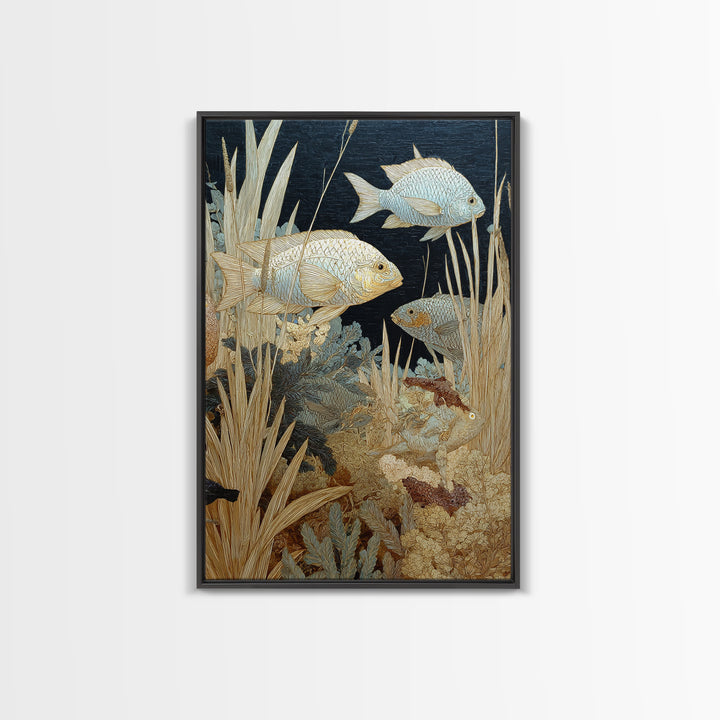 Wild Coral Reef Canvas Print, Maximalist Art, Printable Art, Living Room Decor, Fine Art, Maximal, Funky Wall Art, Modern Art, MAX-2x3-49