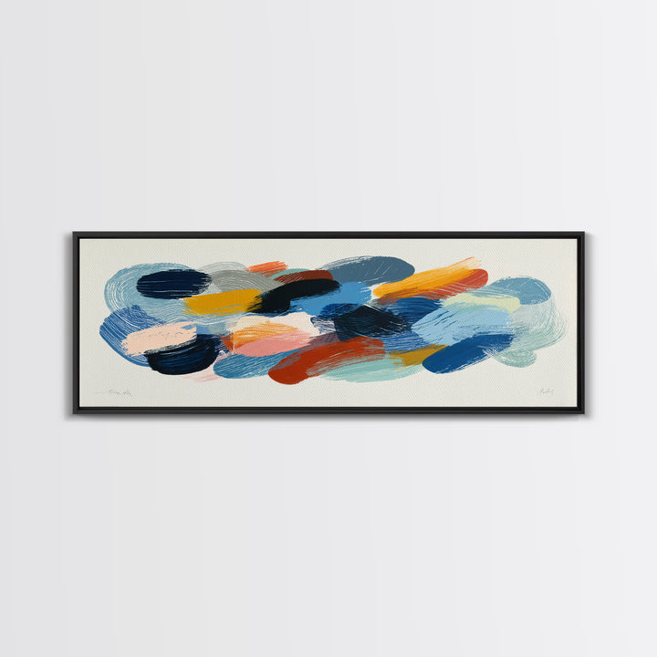 Chaotic Joyful Abstract Canvas Print, Maximalist Art, Digital Print, Living Room Decor, Fine Art, Maximal, Playroom Decor, MAX-3x1-38