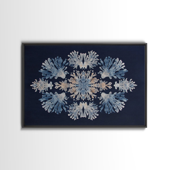 Bohemian Textile Pattern Framed Canvas Print, Maximalist Art, Playroom Decor, Living Room Decor, Maximal, Luxury Decor, MAX-3x2-24