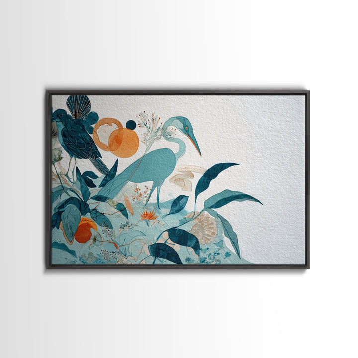 Wild Coral Reef Framed Canvas Print, Maximalist Art, Gallery Decor, Living Room Decor, Fine Art, Maximal, Wall Art, Home Decor, MAX-3x2-45