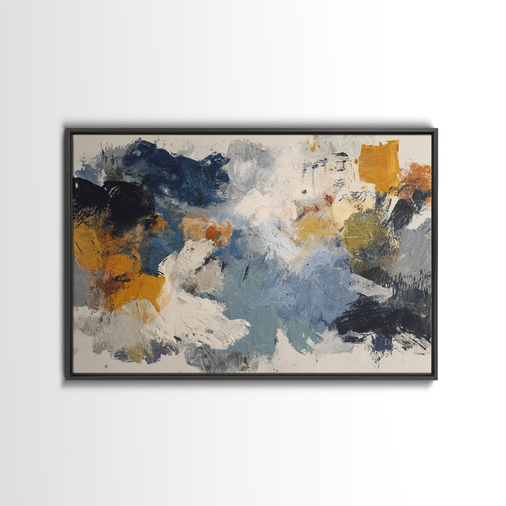 Chaotic Joyful Abstract Canvas Print, Maximalist Art, Modern Art, Living Room Decor, Fine Art, Maximal, Textured Painting, MAX-3x2-98