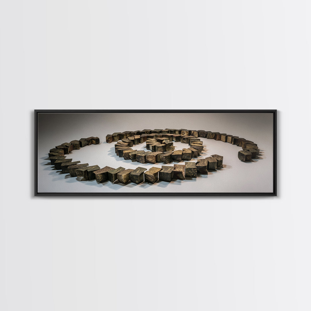 Spiral Stone Earthwork Sculpture Wall Art, Modern Sculpture, Geometric Art, Organic Abstract Decor, Masculine Office Decor