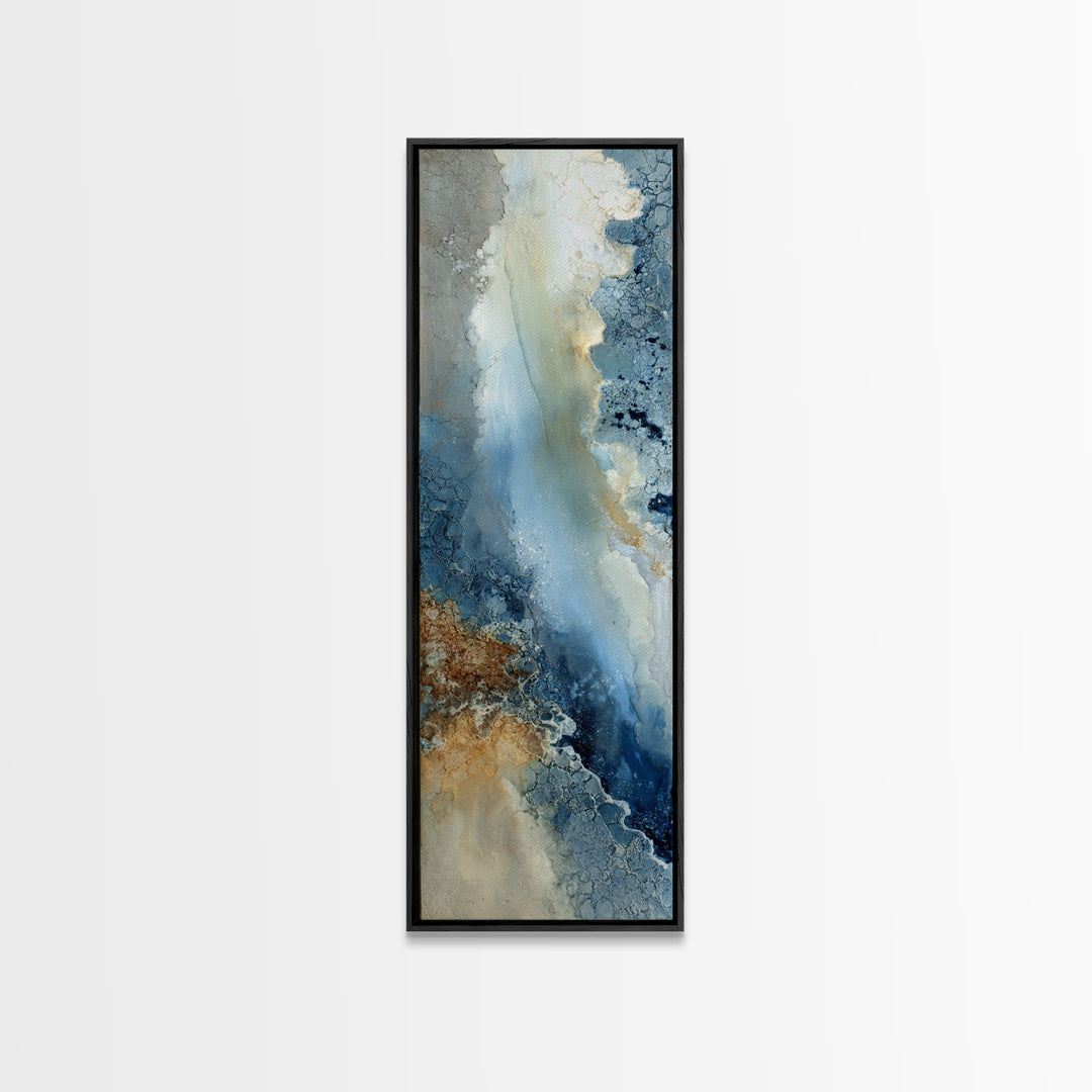 Angelic Light Rays Through Abstract Clouds Canvas Print, Meditation Art, Psychedelic Art, Living Room Decor, Stillness, MED-1x3-34