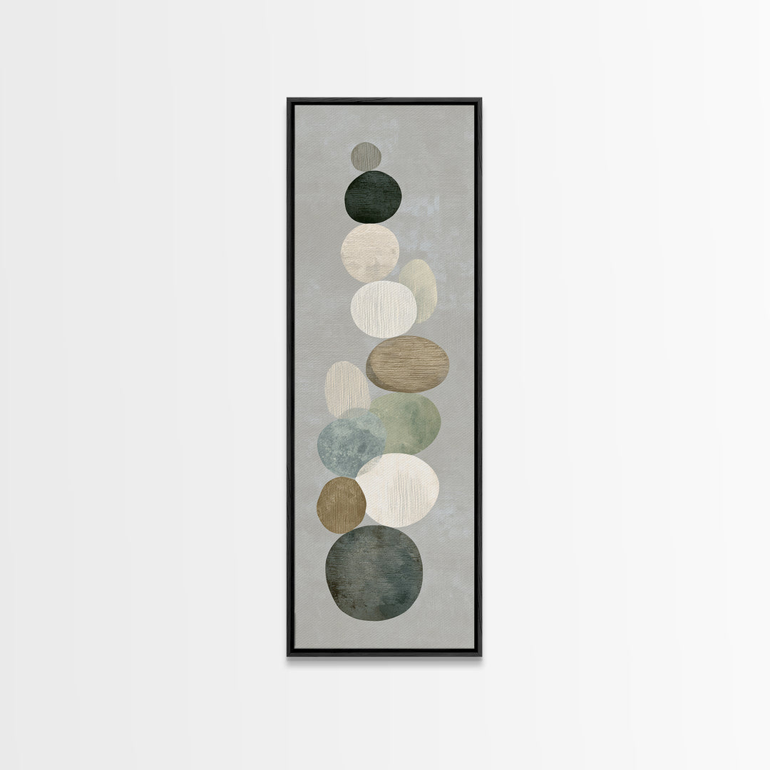 Sand Garden Lines as Minimalist Pattern Canvas Print, Meditation Art, Printable Artwork, Living Room Decor, Stillness, MED-1x3-83