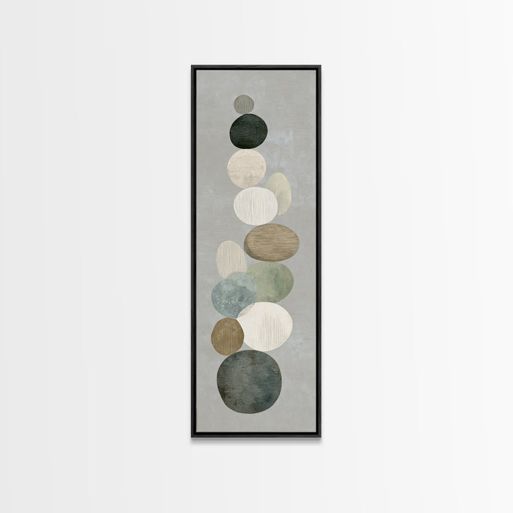 Sand Garden Lines as Minimalist Pattern Canvas Print, Meditation Art, Printable Artwork, Living Room Decor, Stillness, MED-1x3-83