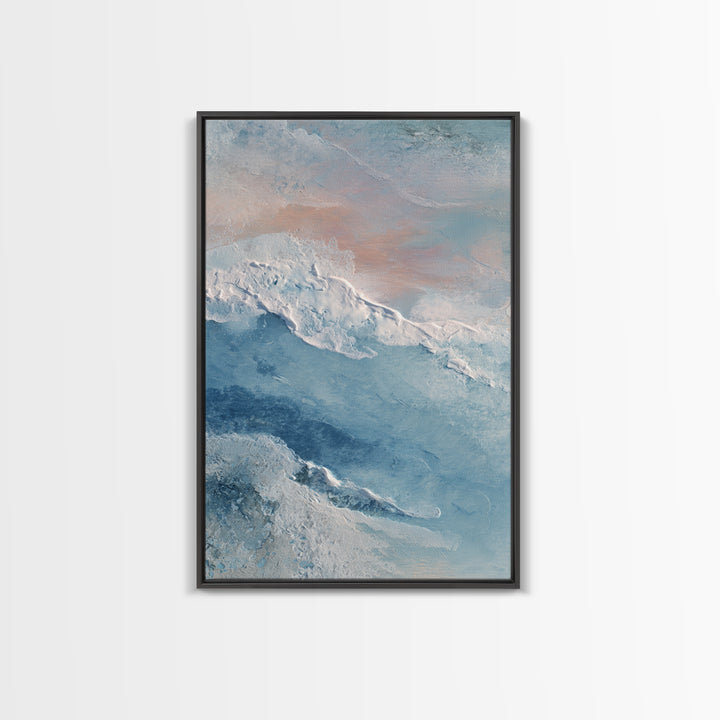 Abstract Breath Waves Canvas Print, Meditation Art, Wall Art, Living Room Decor, Abstract Art, Stillness, Boho Wall Decor, MED-2x3-14
