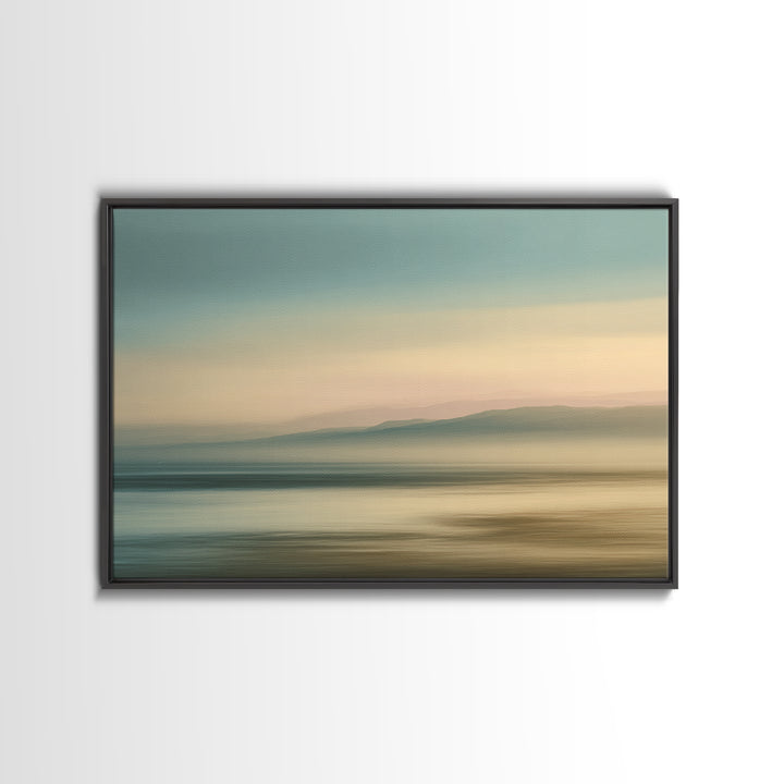 Soft Chakra Color Gradient Without Symbols Overload Canvas Print, Meditation Art, Neutral Wall Art, Living Room Decor, MED-3x2-38
