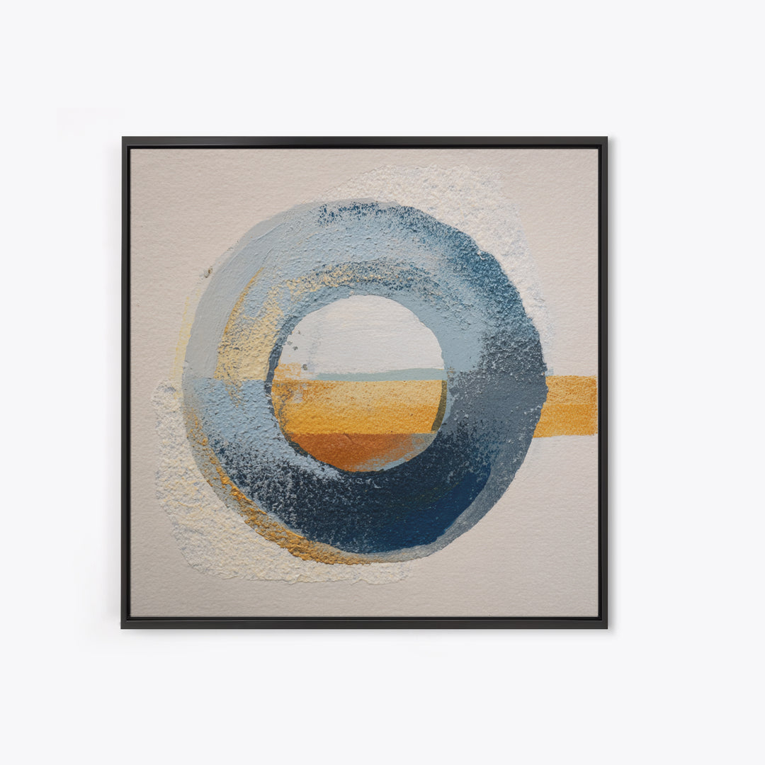Single Brushstroke Circle Canvas Print, Minimalist Art, Abstract Wall Art, Living Room Decor, Oil Painting, Minimal, MIN-1x1-22
