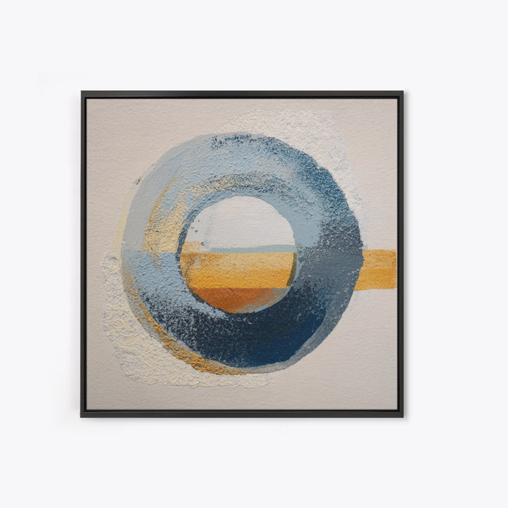 Single Brushstroke Circle Canvas Print, Minimalist Art, Abstract Wall Art, Living Room Decor, Oil Painting, Minimal, MIN-1x1-22