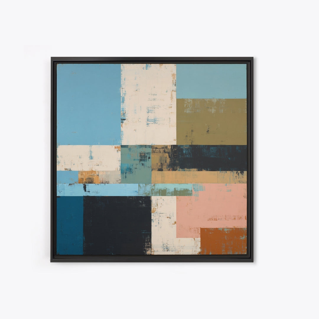 Simple Blue Horizon Canvas Print, Minimalist Art, Modern Art, Living Room Decor, Fine Art, Minimal, Minimalist Decor, MIN-1x1-30