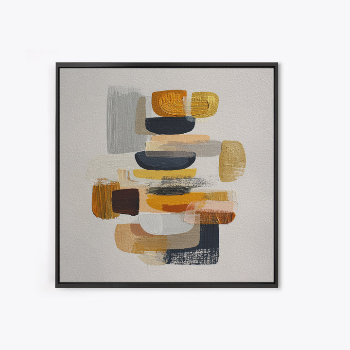 Quiet Stone Stack Canvas Print, Minimalist Art, Printable Art, Living Room Decor, Abstract Art, Minimal, Neutral Decor, MIN-1x1-35
