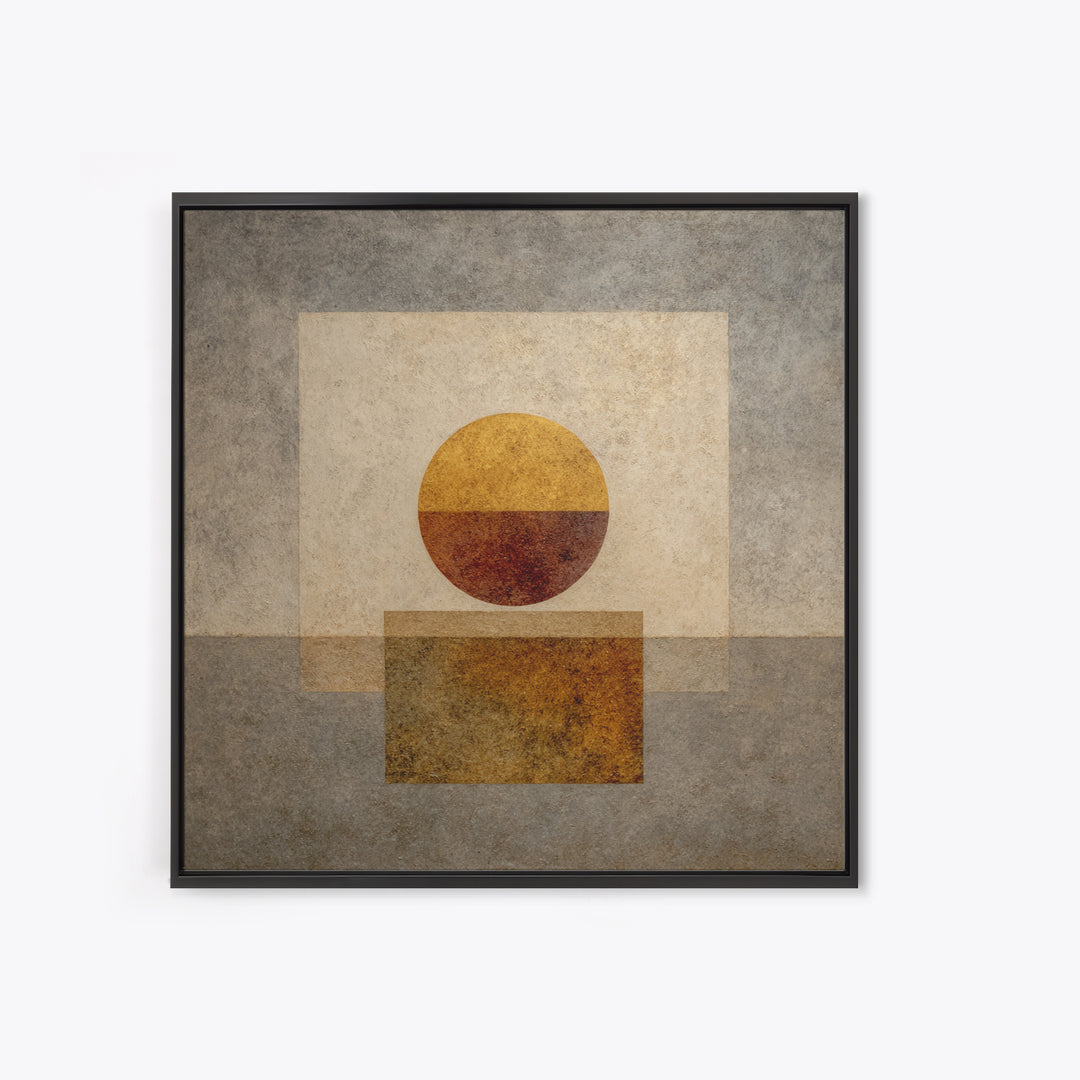 Minimal Moon over a Pale Ocean Canvas Print, Minimalist Art, Art, Living Room Decor, Oil Painting, Minimal, Canvas Tote Bag, MIN-1x1-81