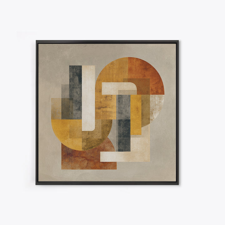 Two Overlapping Organic Shapes Canvas Print, Minimalist Art, Room Decor, Living Room Decor, Abstract Art, Minimal, Art Print, MIN-1x1-91