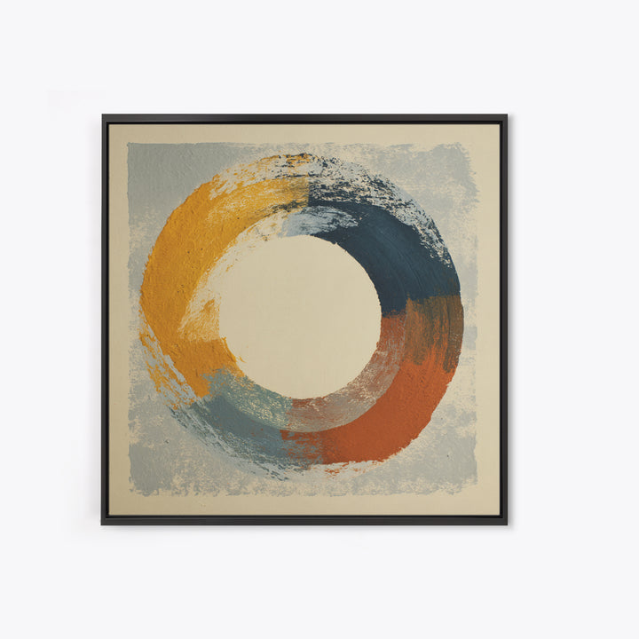 Single Brushstroke Circle Canvas Print, Minimalist Art, Modern Decor, Living Room Decor, Fine Art, Minimal, Poster, Wall Decor, MIN-1x1-94