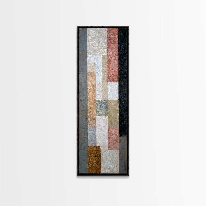 Calm Rectangle Composition Canvas Print, Minimalist Art, Wall Art, Living Room Decor, Oil Painting, Minimal, Large Wall Art, MIN-1x3-12