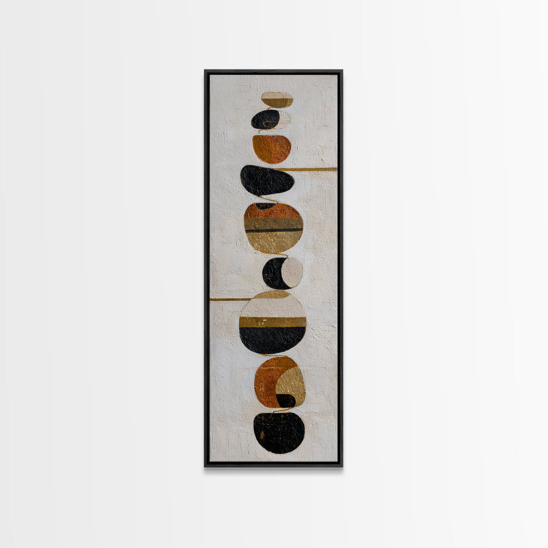 Small Black Bird Crossing White Space Framed Canvas Print, Minimalist Art, Large Wall Art, Living Room Decor, Fine Art, Minimal, MIN-1x3-19