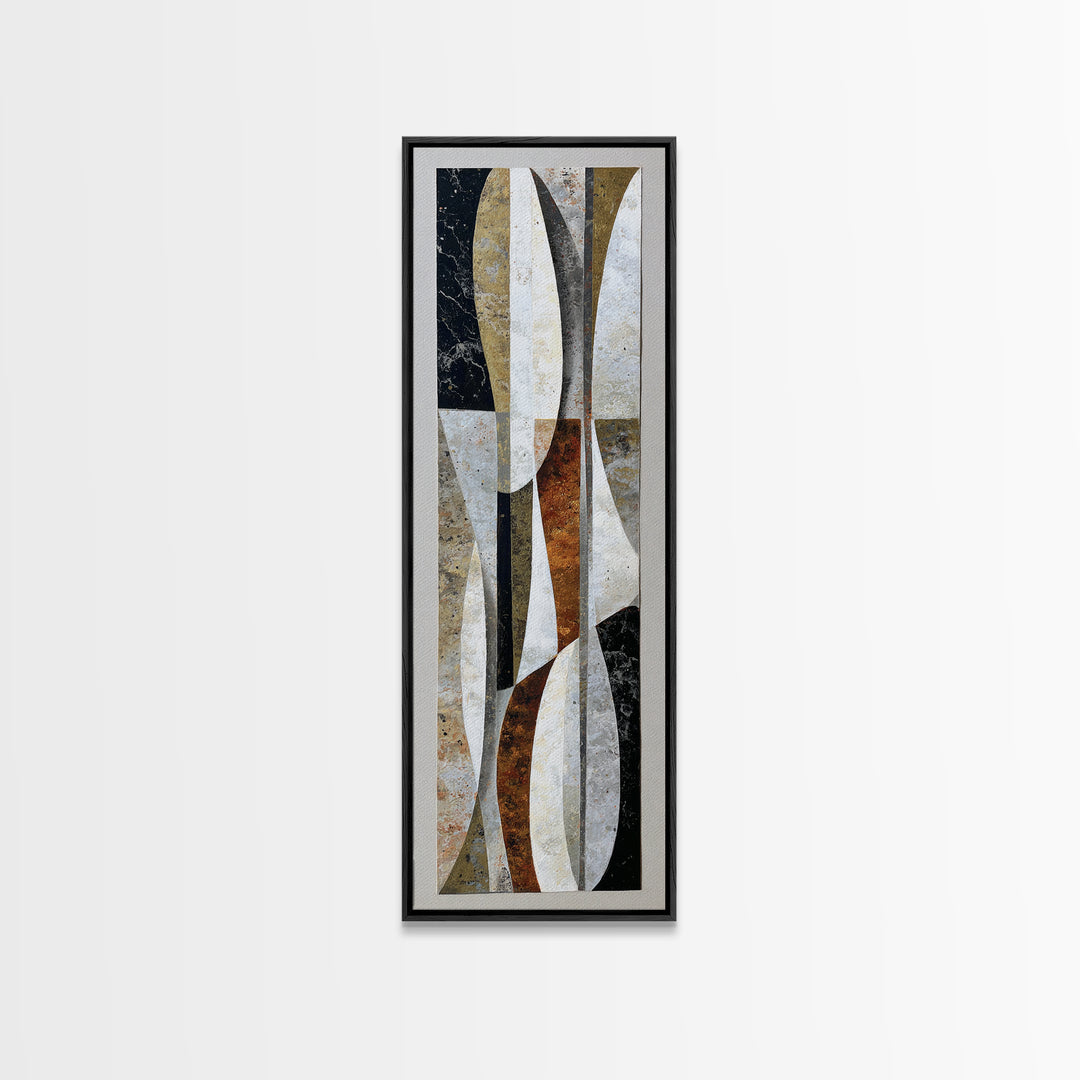 Quiet Stone Stack Canvas Print, Minimalist Art, Movie Poster, Living Room Decor, Abstract Art, Minimal, Modern Wall Art, MIN-1x3-23