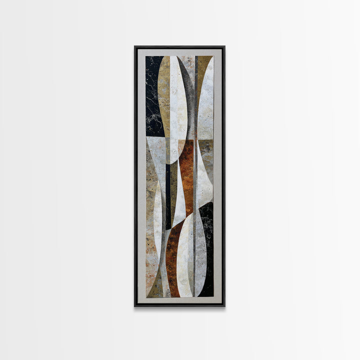 Quiet Stone Stack Canvas Print, Minimalist Art, Movie Poster, Living Room Decor, Abstract Art, Minimal, Modern Wall Art, MIN-1x3-23