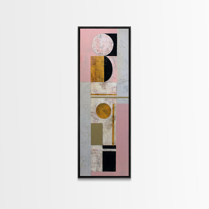 Simple Geometric Sun Canvas Print, Minimalist Art, Boho, Living Room Decor, Abstract Art, Minimal, Abstract Painting, MIN-1x3-27
