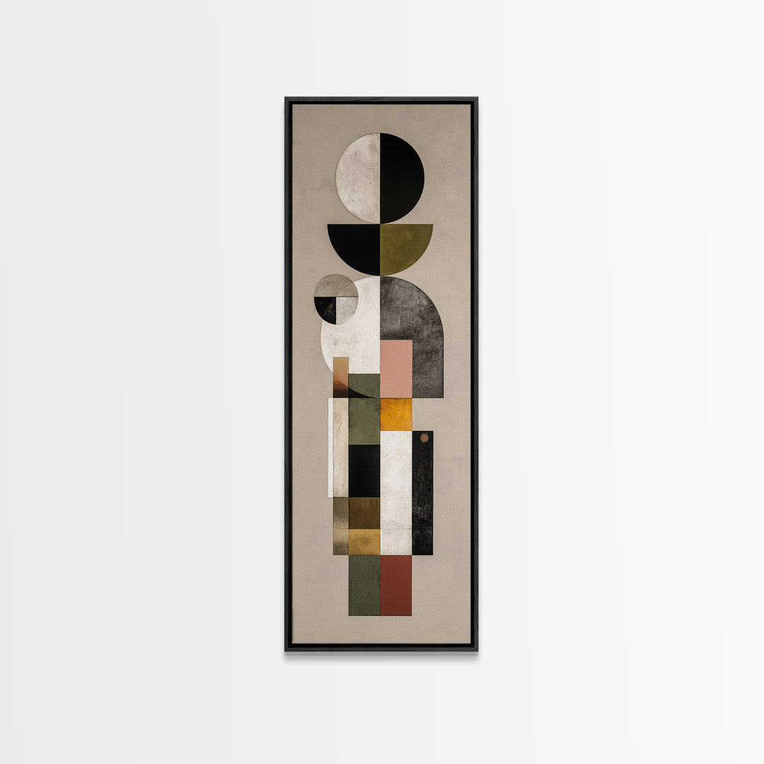 Monochrome Arch and Shadow Composition Canvas Print, Minimalist Art, Printable Art, Living Room Decor, Fine Art, Minimal, MIN-1x3-68