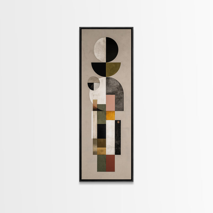 Monochrome Arch and Shadow Composition Canvas Print, Minimalist Art, Printable Art, Living Room Decor, Fine Art, Minimal, MIN-1x3-68
