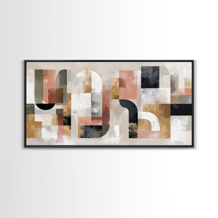 Two Overlapping Organic Shapes Canvas Print, Minimalist Art, Art Prints, Living Room Decor, Fine Art, Minimal, Printable Art, MIN-2x1-39