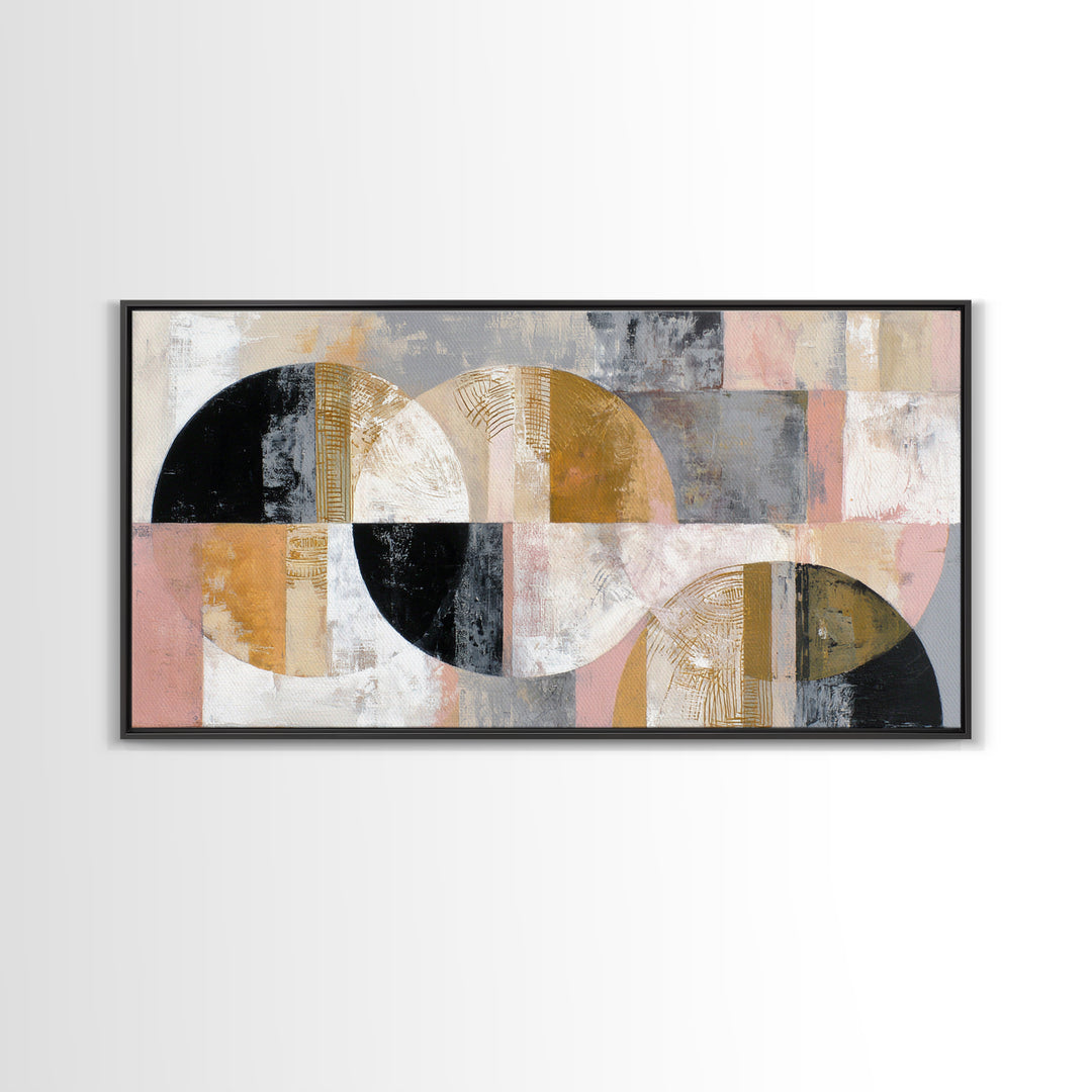 Single Gold Line Curve on Charcoal Canvas Print, Minimalist Art, Digital Wall Art, Living Room Decor, Abstract Art, Minimal, MIN-2x1-61