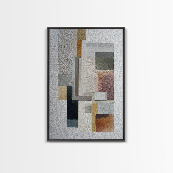Calm Rectangle Composition Canvas Print, Minimalist Art, Statement Artwork, Living Room Decor, Fine Art, Minimal, Wall Decor, MIN-2x3-32