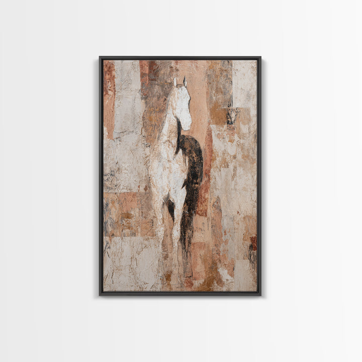 Minimal Horse Contour Canvas Print, Minimalist Art, Art, Living Room Decor, Fine Art, Minimal, Canvas Tote Bag, Abstract Art, MIN-2x3-50