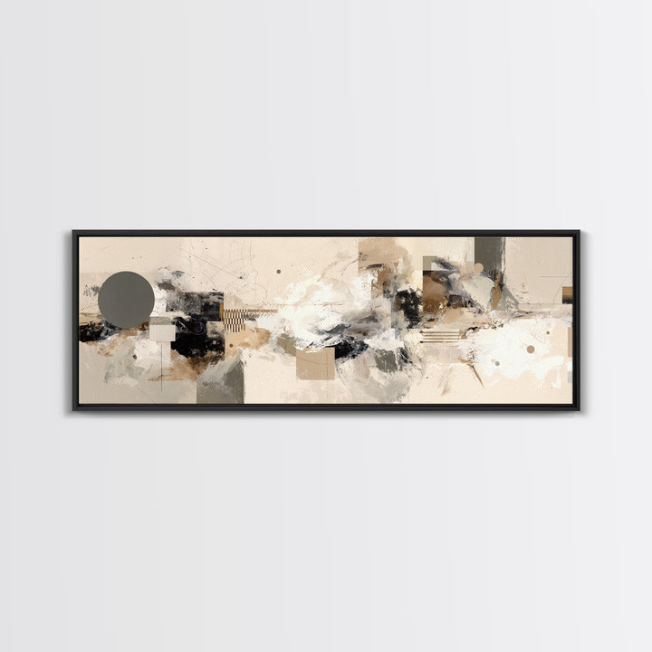 Two Overlapping Organic Shapes Canvas Print, Minimalist Art, Minimalist Wall Art, Living Room Decor, Abstract Art, Minimal, MIN-3x1-11