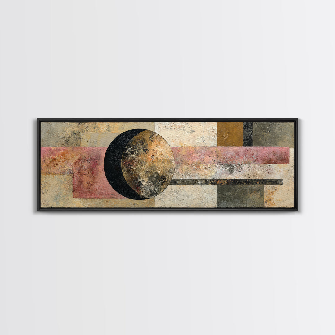 Single Brushstroke Circle Canvas Print, Minimalist Art, Modern Decor, Living Room Decor, Fine Art, Minimal, Poster, Wall Decor, MIN-3x1-14