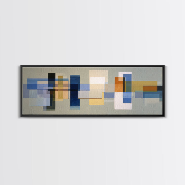 Calm Rectangle Composition Canvas Print, Minimalist Art, Living Room Decor, Fine Art, Minimal, Modern Decor, Fine Art Print, MIN-3x1-16