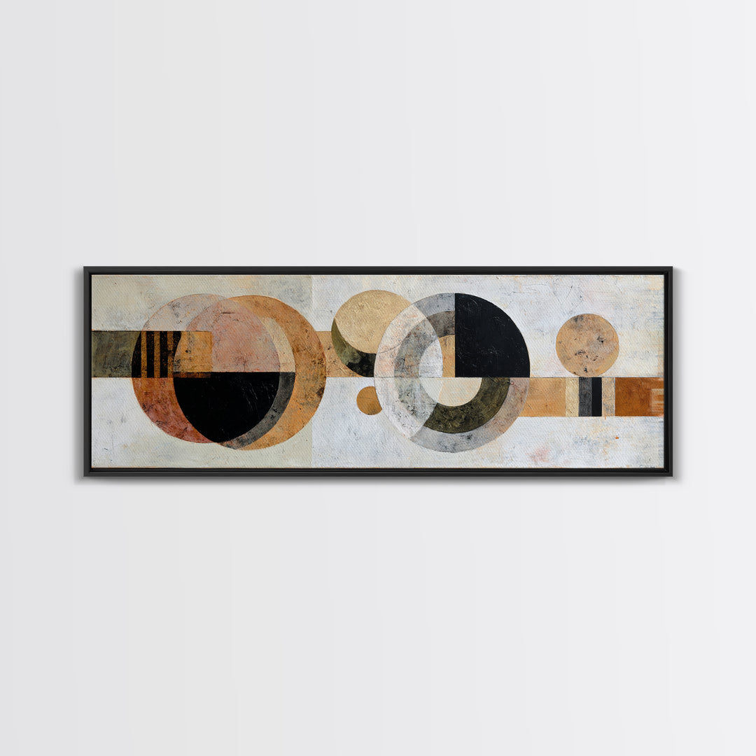 Minimal Moon over a Pale Ocean Canvas Print, Minimalist Art, Modern Wall Art, Living Room Decor, Fine Art, Minimal, MIN-3x1-49