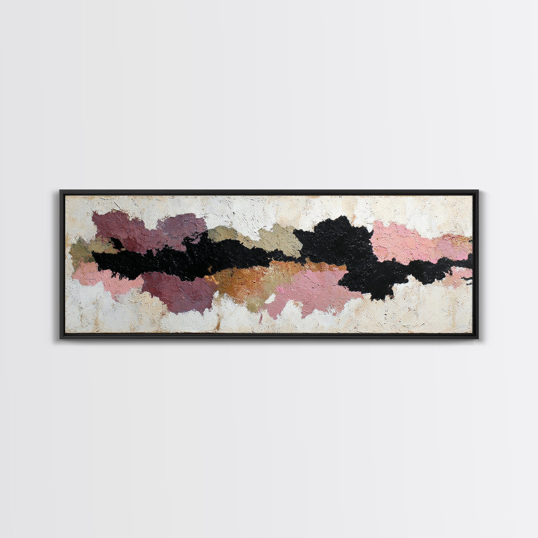 Minimal Horse Contour Framed Canvas Print, Minimalist Art, Black Art, Living Room Decor, Fine Art, Minimal, Minimalist Wall Art, MIN-3x1-58