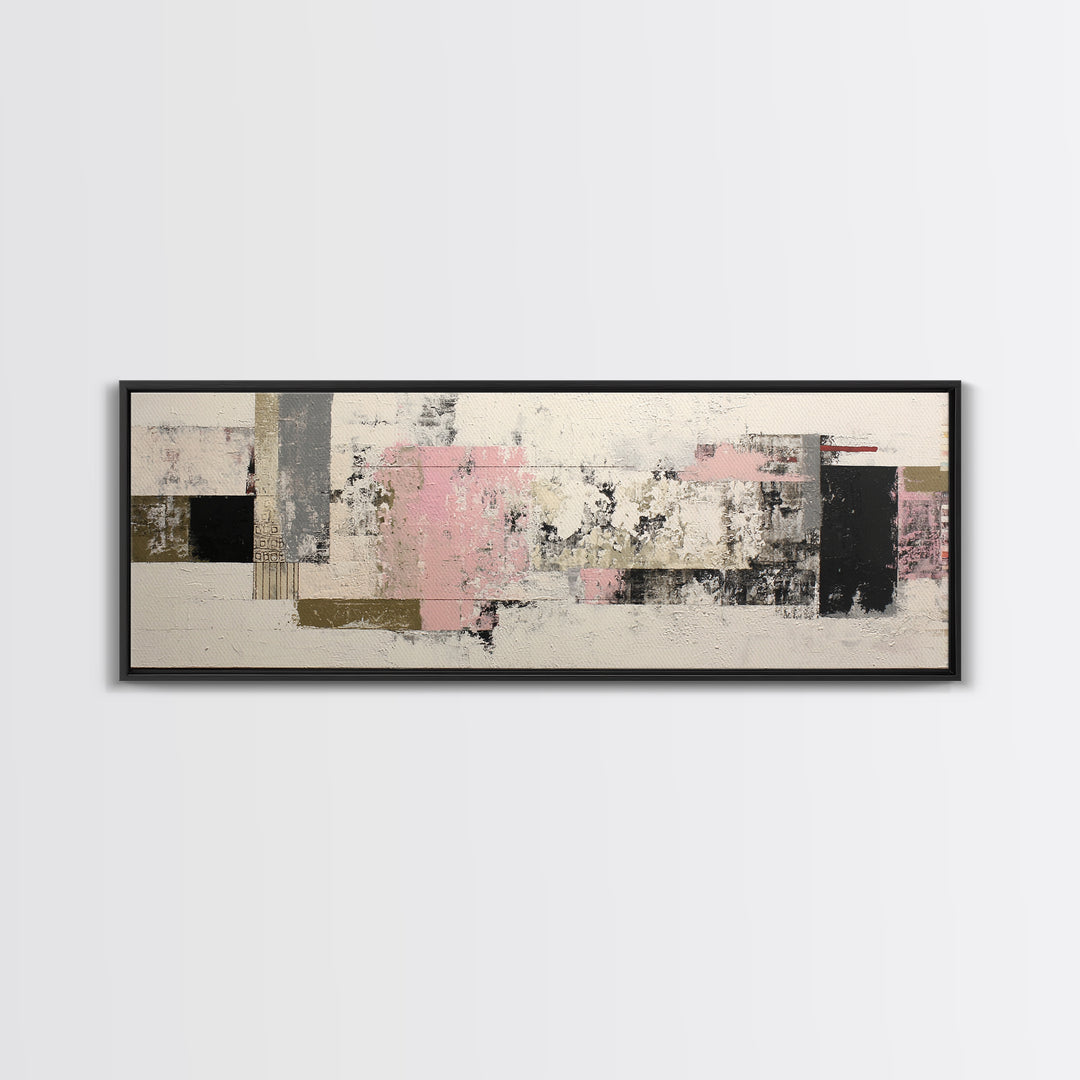 Small Cloud Study Canvas Print, Minimalist Art, Modern Art, Living Room Decor, Oil Painting, Minimal, Minimalist Decor, MIN-3x1-61