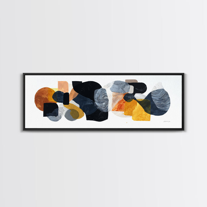 Minimal Cat Line Drawing Framed Canvas Print, Minimalist Art, Contemporary Art, Living Room Decor, Abstract Art, Minimal, MIN-3x1-63